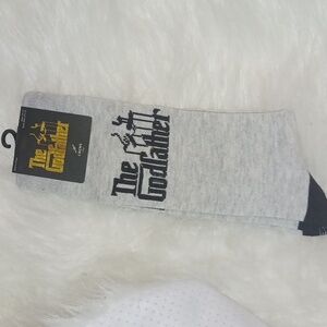 THE GODFATHER MEN'S CREW SOCKS GRAY & BLACK